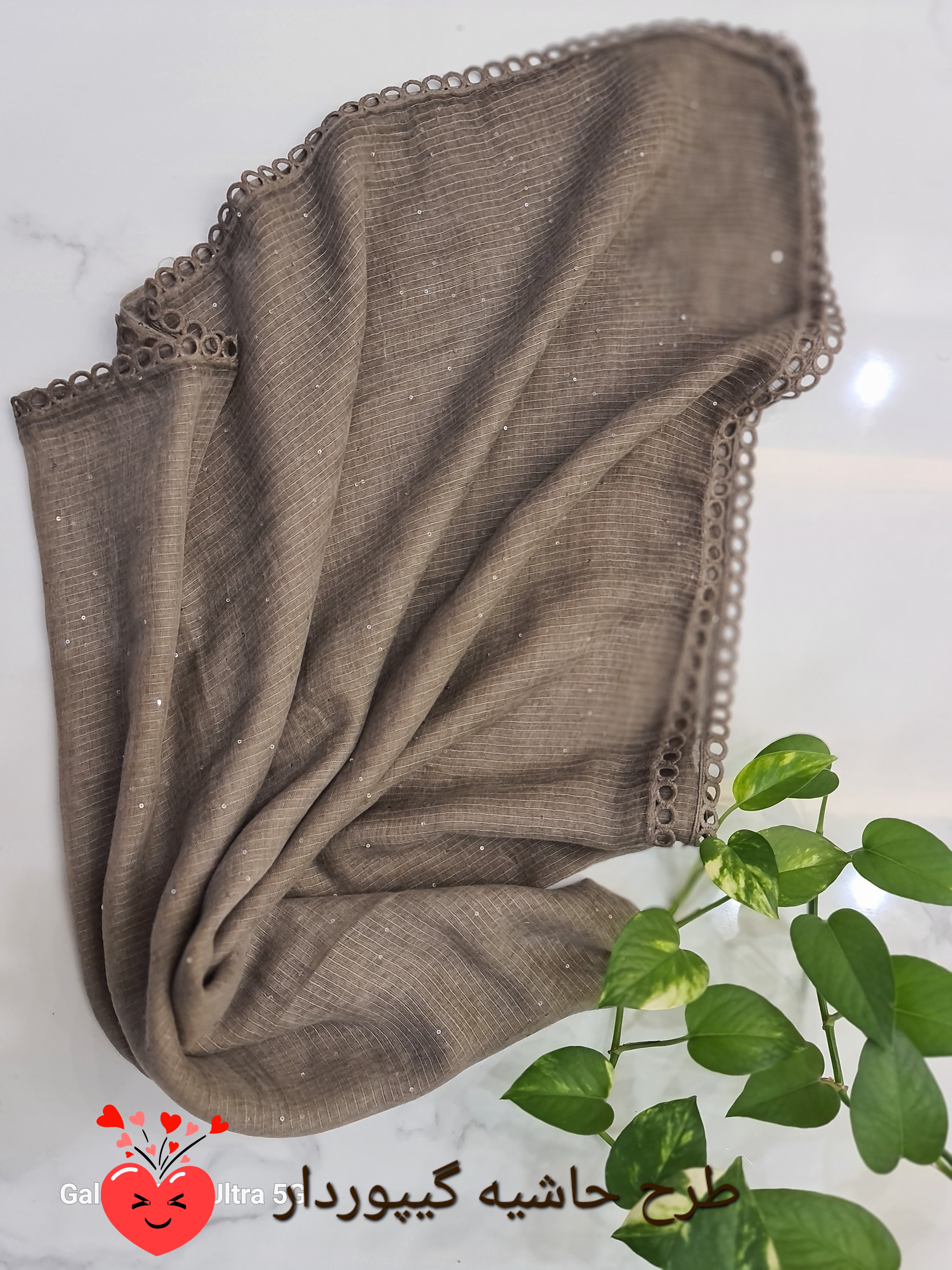 روسری نخی پولکی دور گیپور
